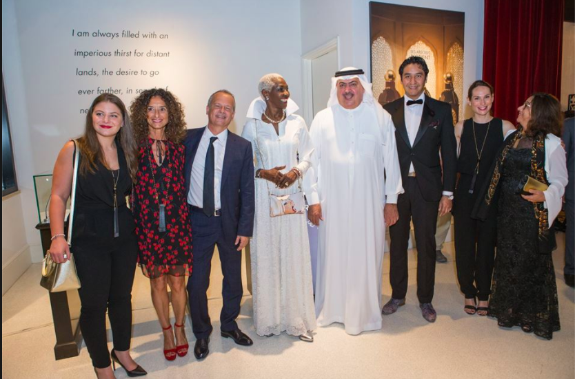 H.E. Sheikh Rashid bin Khalifa Al Khalifa, Founder of Royal Bridges, Guerlain’s Brand Ambassador, H.R.H. Princess Esther Kamatari of Burundi and Royal Bridges Managing Director Baron Henri Estramant.